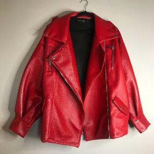 REHAB / DOLLS KILL oversized moto jacket